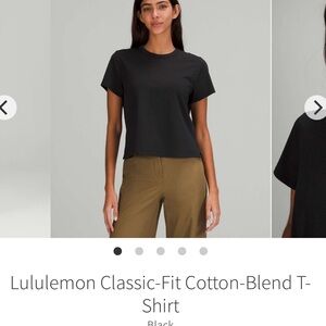 Lululemon Classic-Fit Cotton-Blend T-Shirt
Black
